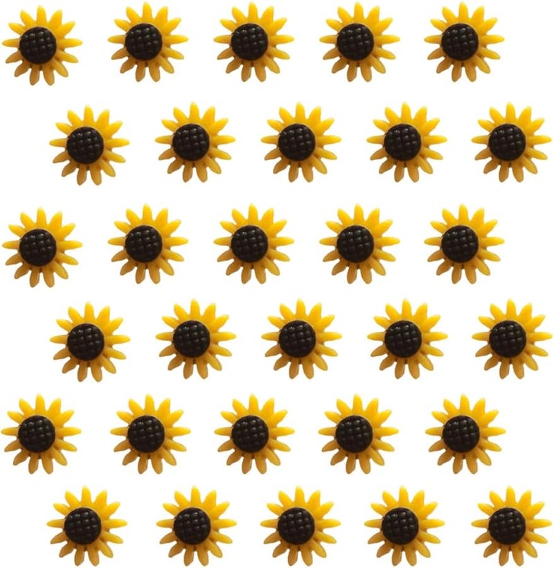 Sunflower Thumb Tacks 30Pcs 7X7X1 7Cm Decorative Push Pins for Office Classroom Cork Board - Image 1
